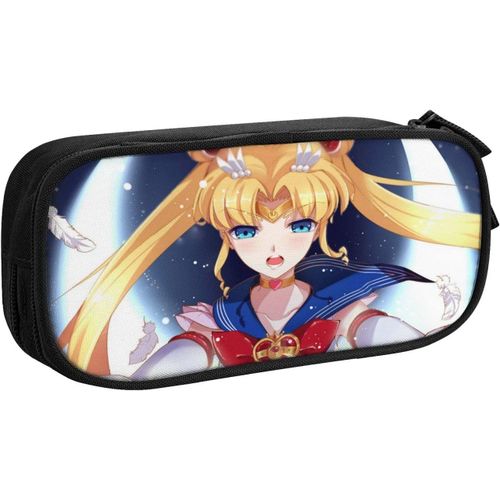 Sailor Moon Trousse À Crayons Grande Capacité Avec Compartiments Pour Fournitures Scolaires Et De Bureau