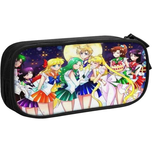 Sailor Moon Trousse De Maquillage Portable Pour Femme Avec Fermeture Éclair Et Pochette Intérieure Lavable Et Étanche