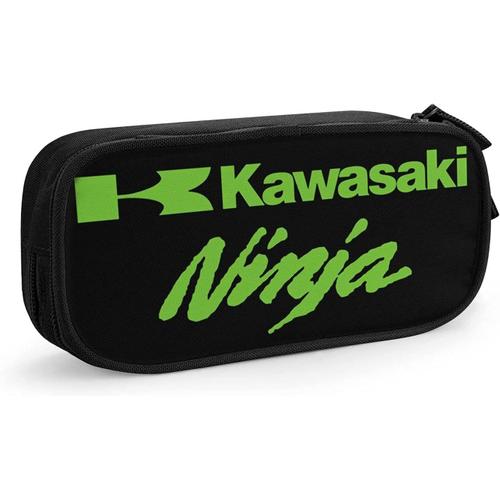 Trousse À Crayons Avec Logo Ninja Kawasaki - Grande Capacité - Pour Étudiants - Pour L'école Et Le Bureau