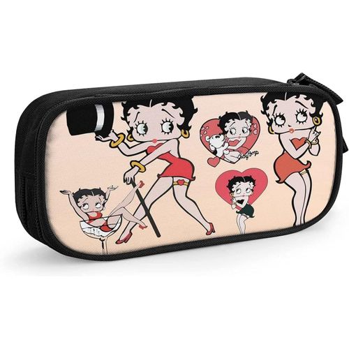 Trousse À Crayons Betty Boop De Grande Capacité Pour Étudiants - Convient Pour Les Garçons Et Les Filles