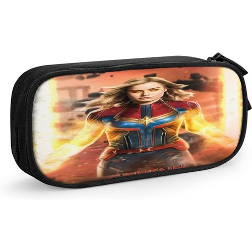 Trousse À Crayons Captain Marvel - Grande Capacité - Pour Étudiants - Pratique