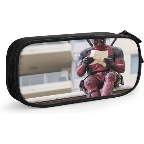 Trousse À Crayons Deadpool, Grande Capacité Avec Poignée, Sac En Toile Pour École, Étudiants, Garçons, Filles, Adultes Et Bureau