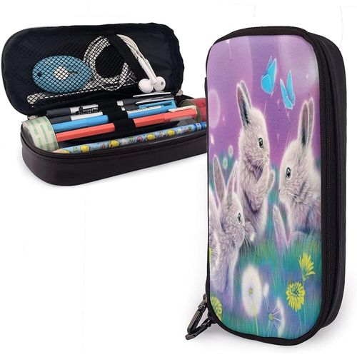 Trousse À Crayons Disney Lapin - Grande Capacité - Durable - Avec Fermeture Éclair - Pour Étudiants, École Et Bureau
