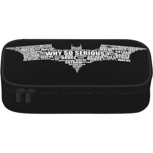 Trousse À Crayons Double Couche Avec Motif Joker Batman - Pour Cosplay, Étudiant, Adolescent
