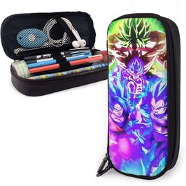 Trousse À Crayons En Cuir Dragon Ball Z - Trousse De Bureau Portable - Boîte De Rangement Pour Produits Cosmétiques