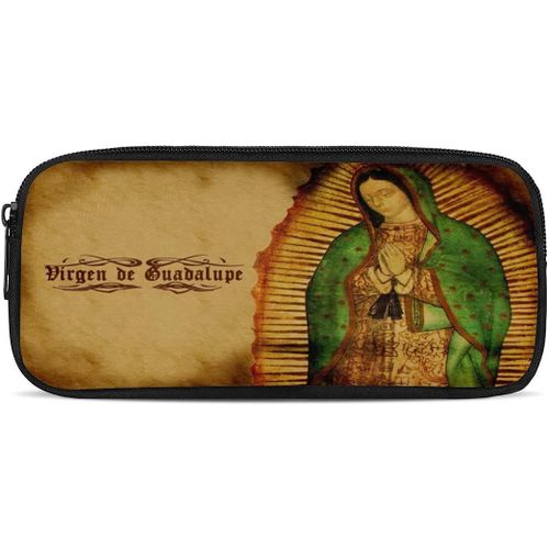 Trousse À Crayons Our Lady Guadalupe - Sainte Vierge Marie Mexicaine - Grande Capacité - Pour Garçons Et Filles