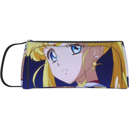 Trousse À Crayons Sailor Moon - Grande Capacité - Avec Poignée - Pour L'école, Les Étudiants, Les Garçons, Les Filles, Les Adultes Et Le Bureau