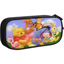 Trousse À Crayons Winnie L'ourson - Grande Capacité - Avec Poignée - En Toile - Pour L'école, Les Étudiants, Les Garçons, Les Filles, Les Adultes Et Le Bureau