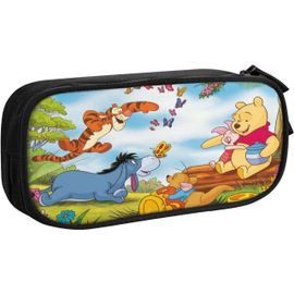Trousse À Crayons Winnie L'ourson - Grande Capacité - Avec Compartiments - Organiseur De Bureau - Fournitures Scolaires Et De Bureau