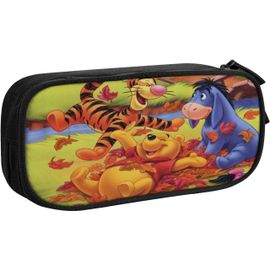 Trousse À Crayons Winnie L'ourson - Grande Capacité - Avec Compartiments - Organiseur De Bureau - Fournitures Scolaires Et De Bureau