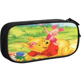 Trousse À Crayons Winnie L'ourson Avec Compartiments Double Face Et Coque Rigide Pour Enfants, Papeterie Scolaire, Organiseur De Stylos Pour Garçons Et Filles