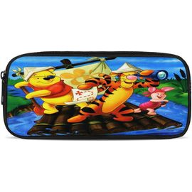 Trousse À Crayons Winnie L'ourson Avec Fermeture Éclair Pour Ranger Les Pièces De Monnaie, Le Maquillage, Pour Femmes, Adolescents, Filles, Garçons Et Enfants