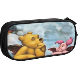 Trousse À Crayons Winnie L'ourson Avec Fermeture Éclair Pour Stylos, Pièces De Monnaie, Maquillage, Maquillage Pour Femmes, Adolescents, Filles, Garçons Et Enfants