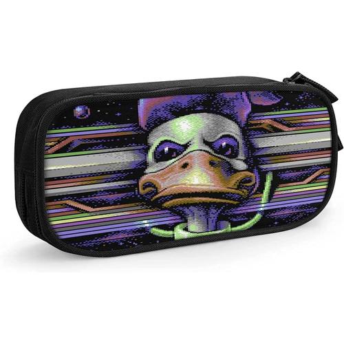 Trousse Donald Duck - Grande Capacité - Double Fermeture Éclair - Noir