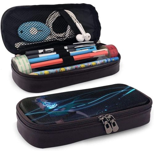 Trousse Onmyoji En Cuir Pour Adultes, Filles, Garçons, École, Bureau, Papeterie, Maquillage, Double Fermeture Éclair - Bag-663