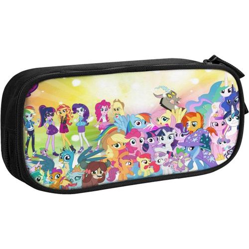 Trousse My Little Pony À Fermeture Éclair Pour Stylos, Pièces De Monnaie, Maquillage, Maquillage Pour Femmes, Adolescents, Filles, Garçons, Enfants