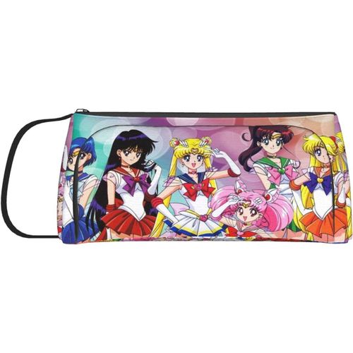 Trousse Sailor Moon Pour Adolescent, Grande Capacité, Trousse À Crayons Durable Avec Fermeture Éclair, Support De Papeterie Pour Étudiants, École Et Bureau