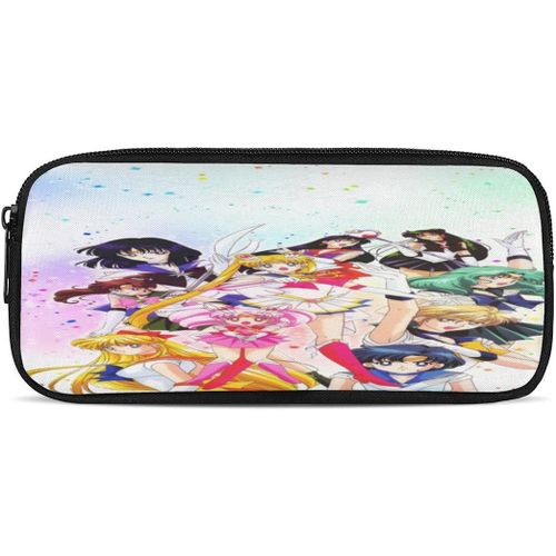 Trousse Sailor Moon - Grande Capacité - Avec Poignée - Pour L'école, Les Étudiants, Les Garçons, Les Filles, Les Adultes Et Le Bureau