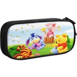 Trousse Ronde Winnie L'ourson - Multicolore - Convient Pour Les Enfants, Les Adolescents, L'école, Le Maquillage Ou Les Activités
