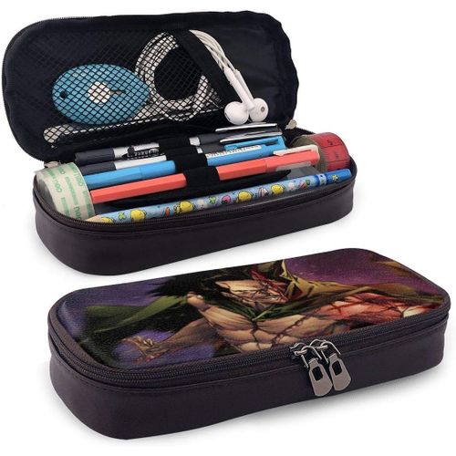 Une Pièce Singe - Trousse En Cuir Dragon - Grande Capacité Avec Fermeture Éclair - Organiseur De Rangement Pour Étudiants - Pour Garçons Et Filles