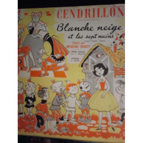 33 T Disque Livre Cendrillon/Blanche Neige