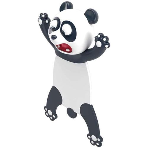 Marque-Pages De Dessin Animé Mignon, Marqueur De Livre En De Stéréo Pour Les Enfants, Papeterie D'étudiants Drôles De Nouveauté D'animaux Écrasés (Panda)