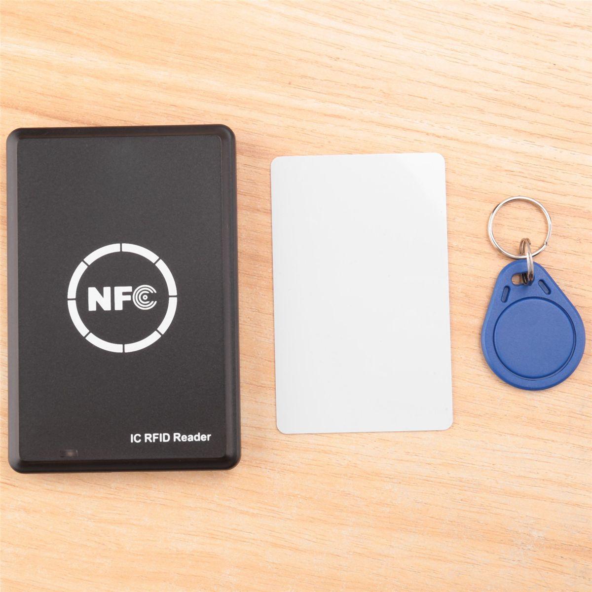 Écrivain de Poche Portable RFID ID, Accessoires De Système De Contrôle  D'accès de pour la à la Maison + 5pcs Inscriptible EM4305 Cartes de Clé  Lecteur