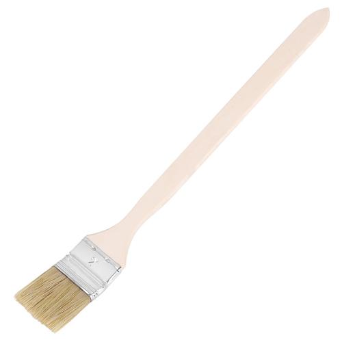 2 Pouces Manche En Bois Virole En Métal Faux Poils Tête Radiateur Brosse