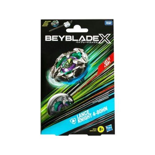 Coffret Toupie Beyblade X Lance Knight 4-80hn - Set Toupie + Lanceur - Type Défense + 1 Carte