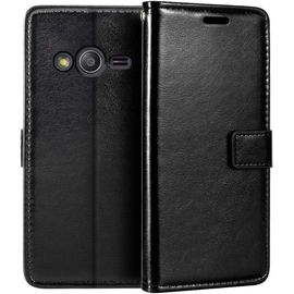 Étui Portefeuille Pour Samsung Galaxy Ace 4 Lte G313 En Cuir Pu De Qualité Supérieure Avec Porte-Cartes Et Béquille