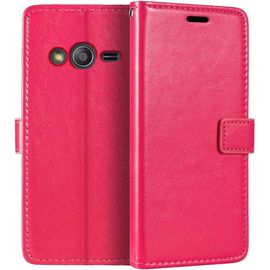 Samsung Galaxy Ace 4 Étui Portefeuille À Rabat Magnétique En Cuir Pu Avec Porte-Cartes Et Béquille Pour Samsung Galaxy Ace 4 Lte G313