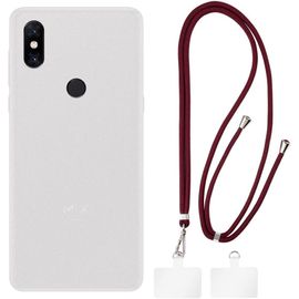 Xiaomi Mi Mix 3 Coque + Lanières Universelles Pour Téléphone Portable, Cou/Bandoulière Souple En Silicone Tpu Coque Pare-Chocs Pour Xiaomi Mi Mix 3 6.39¿