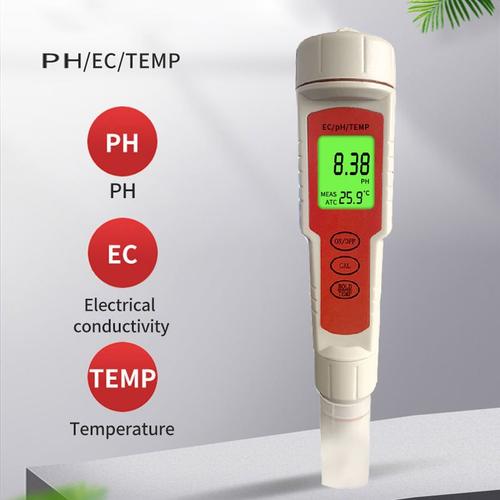 PH Mètre, TDS Mètre Combo, Kit de Test d'Eau de Piscine, Testeur de PH  Numérique, PPM Mètre, Résolution 0,01 TDS PH EC Température 4 en 1 Ensemble  pour Eau Potable, Hydroponique, Système