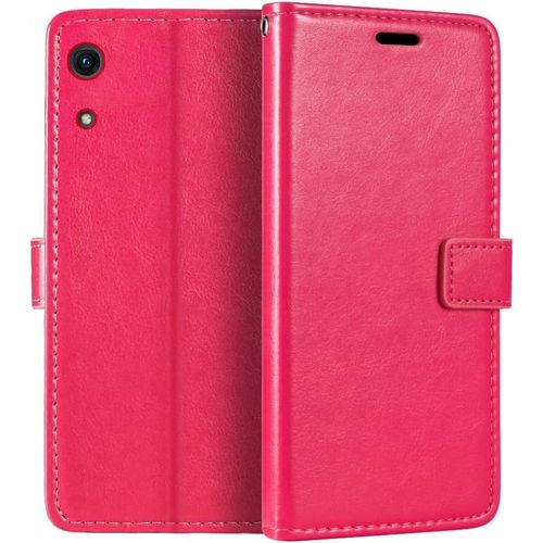 Étui Portefeuille Pour Huawei Honor Play 8a En Cuir Pu De Qualité Supérieure À Rabat Magnétique Avec Porte-Cartes Et Béquille Pour Huawei Y6 Pro 2019