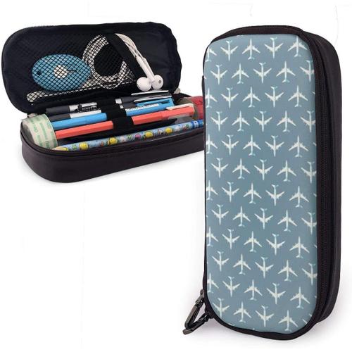 Étui À Crayons En Ardoise Pour Avion De Ligne Jumbo, Grande Capacité, Pochette À Crayons, Organisateur De Papeterie Avec Fermeture Éclair Pour L'école Et Le Bureau, Trousse De Maquillage Multifonction