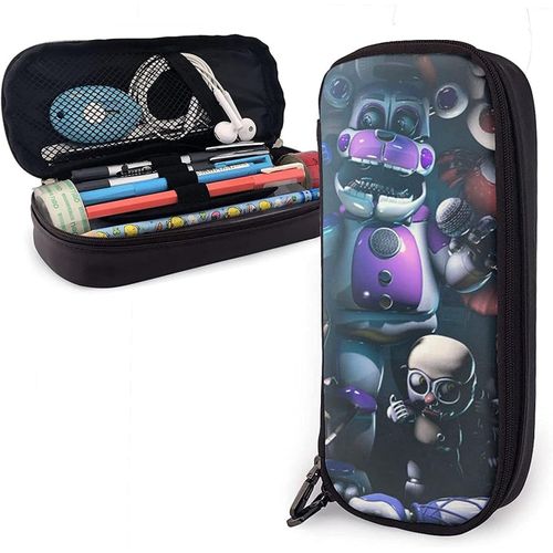 Grande Trousse À Crayons Freddie's Five Nights At Freddy's Pochette De Grande Capacité Porte-Stylo Fournitures Scolaires Pour Collège, Lycée, Bureau, Étudiants, Fille, Garçon, Adulte, Adolescent