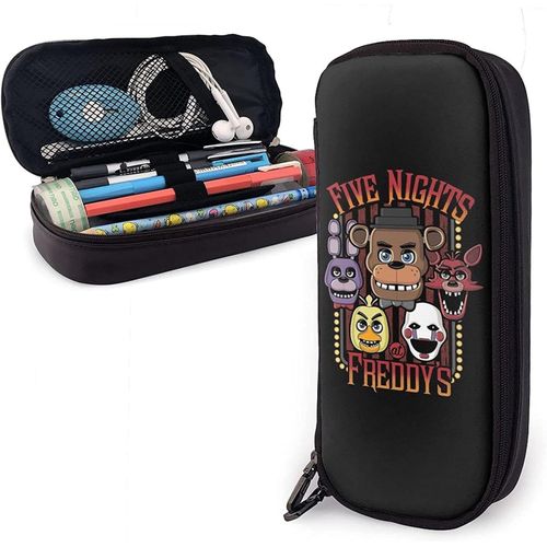 Grande Trousse À Crayons Freddie's Five Nights At Freddy's Pochette De Grande Capacité Porte-Stylo Fournitures Scolaires Pour Collège, Lycée, Bureau, Étudiants, Fille, Garçon, Adulte, Adolescent