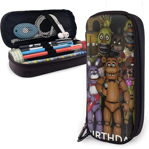 Grande Trousse À Crayons Freddie's Five Nights At Freddy's Pochette De Grande Capacité Porte-Stylo Fournitures Scolaires Pour Collège, Lycée, Bureau, Étudiants, Fille, Garçon, Adulte, Adolescent