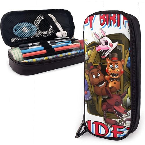 Grande Trousse À Crayons Freddie's Five Nights At Freddy's Pochette De Grande Capacité Porte-Stylo Fournitures Scolaires Pour Collège, Lycée, Bureau, Étudiants, Fille, Garçon, Adulte, Adolescent