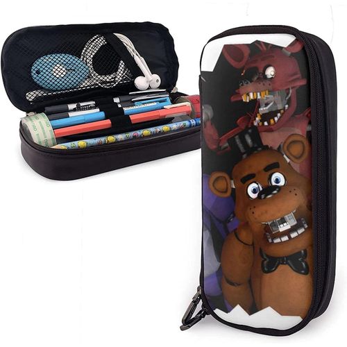 Grande Trousse À Crayons Freddie's Five Nights At Freddy's Pochette De Grande Capacité Porte-Stylo Fournitures Scolaires Pour Collège, Lycée, Bureau, Étudiants, Fille, Garçon, Adulte, Adolescent