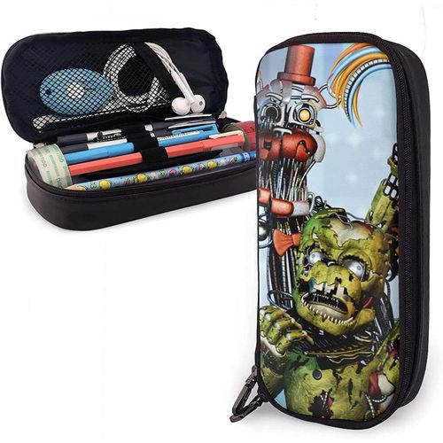Grande Trousse À Crayons Freddie's Five Nights At Freddy's Pochette De Grande Capacité Porte-Stylo Fournitures Scolaires Pour Collège, Lycée, Bureau, Étudiants, Fille, Garçon, Adulte, Adolescent