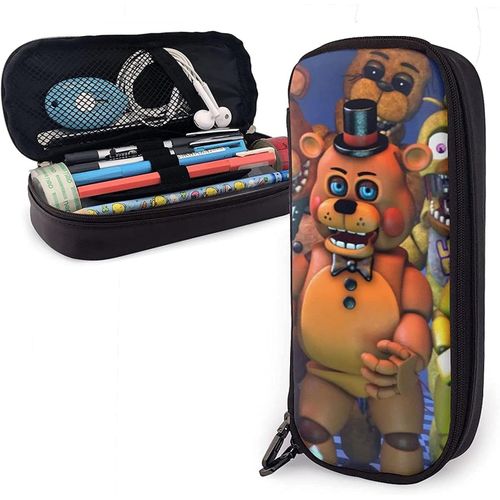 Grande Trousse À Crayons Five Fnaf Freddy Pochette De Grande Capacité Porte-Stylo Fournitures Scolaires Pour Collège, Lycée, Bureau, Étudiants, Fille, Garçon, Adulte, Adolescent