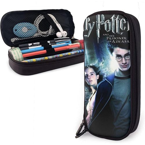 Harry Potter Trousse À Crayons En Cuir Trousse À Crayons Sac De Papeterie Bureau Boîte De Rangement Portable Boîte À Cosmétiques Dossier