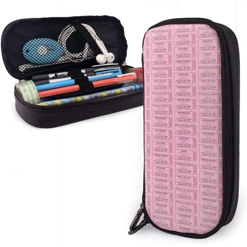 Midway Trousse À Crayons Multifonction Avec Motif Vache Rose Recolorée, Grande Capacité, Organiseur De Papeterie, Porte-Stylo Pour L'école, Le Bureau, La Trousse De Maquillage