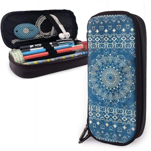 Old Bookshop Magic Mandala Idr Trousse À Crayons De Grande Capacité Avec Fermeture Éclair Pour L'école Et Le Bureau, Trousse De Maquillage Multifonction