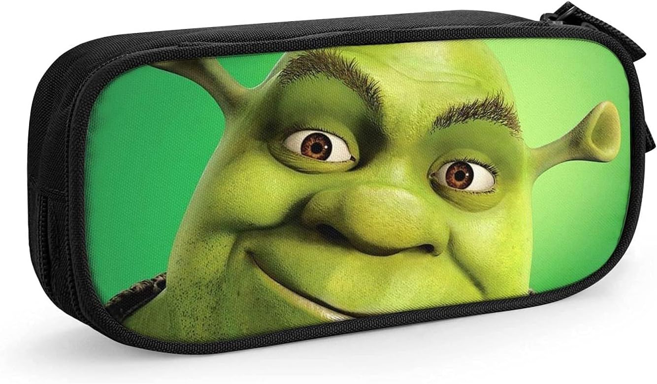 Shrek ? Trousse À Crayons, Sacs À Stylos De Grande Capacité, Sac De Rangement De Papeterie Pour Étudiants, Adapté Au Bureau Scolaire Des Garçons Et Des Filles