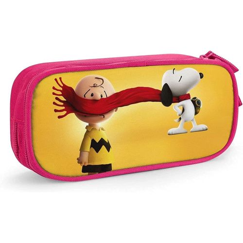 Snoopy ? Trousse À Crayons À Fermeture Éclair, Sac De Rangement Pour Stylos, Étudiants, Support De Boîte À Crayons, Organisateur De Pièces De Monnaie, Étui À Crayons Pour Filles Et Garçons, Bleu-Rose