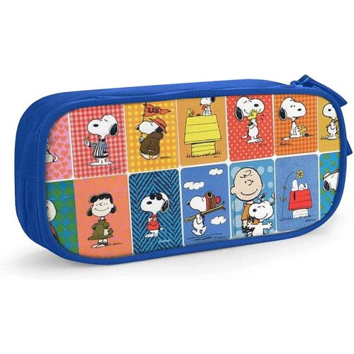 Snoopy ? Trousse À Crayons À Fermeture Éclair, Sac De Rangement Pour Stylos, Étudiants, Support De Boîte À Crayons, Organisateur De Pièces De Monnaie, Étui À Crayons Pour Filles Et Garçons, Bleu-Bleu