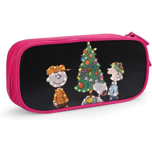 Snoopy ? Trousse À Crayons À Fermeture Éclair, Sac De Rangement Pour Stylos, Étudiants, Support De Boîte À Crayons, Organisateur De Pièces De Monnaie, Étui À Crayons Pour Filles Et Garçons, Bleu-Rose