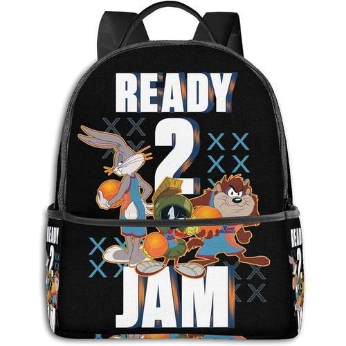 Space Jam Sac à Dos Unisexe Business Work School School Bag Sac à Dos adapté à l'école Ordinateur Portable Voyage Loisirs Backpack-v43